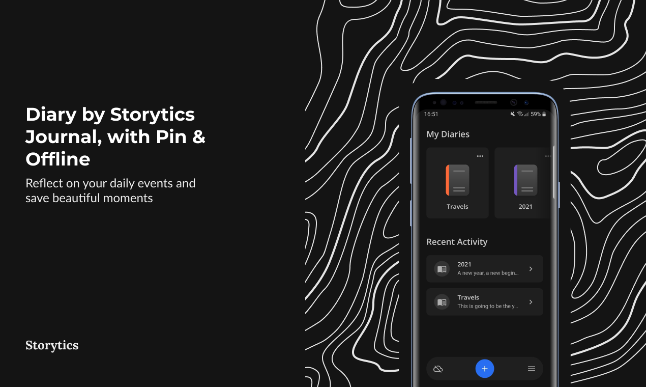 Diary (Free) by Storytics with Pin gallery image