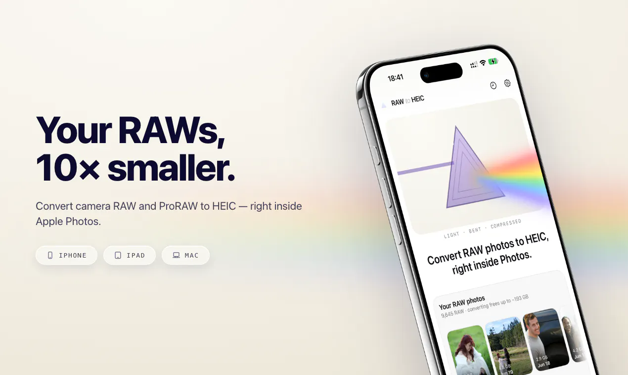 RawToHEIC gallery image