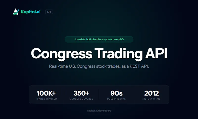 Kapitol.ai Congress Trading API screenshot 1