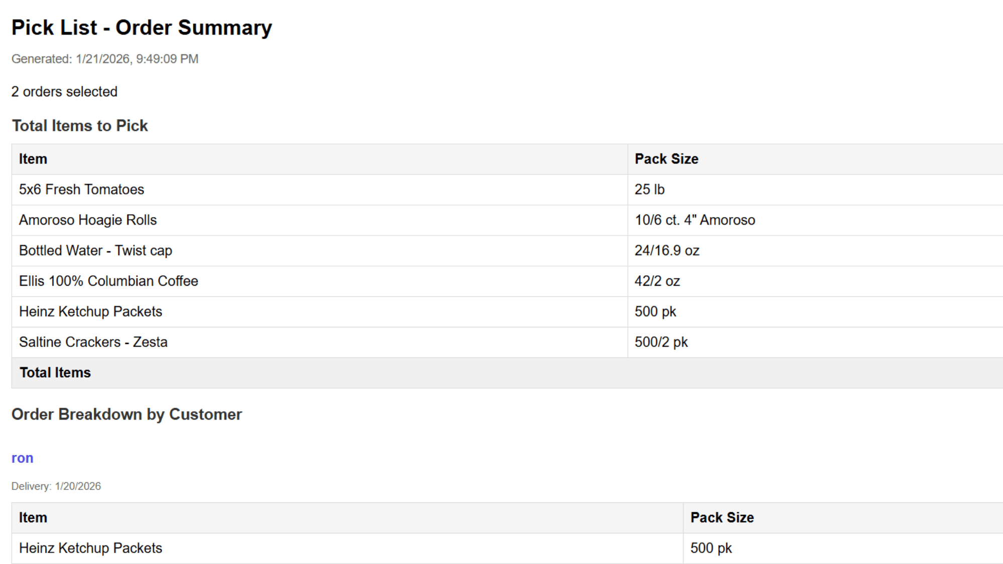 The Full Truck - Screenshot 4 showing product features and functionality