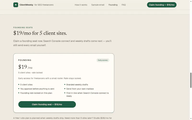 ClientWeekly screenshot 3