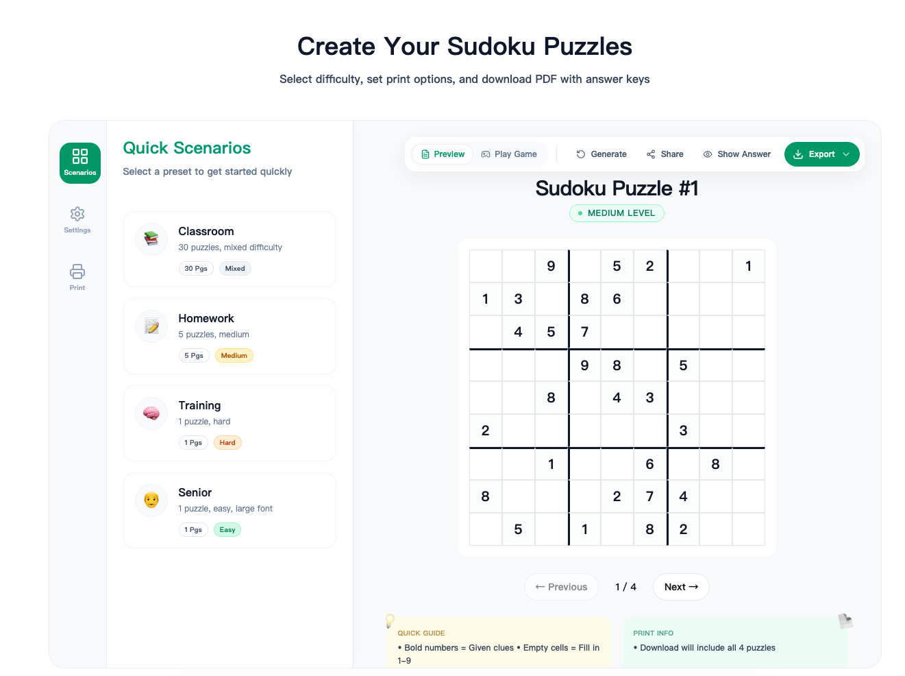 PuzzleGenio - Screenshot 2 showing product features and functionality