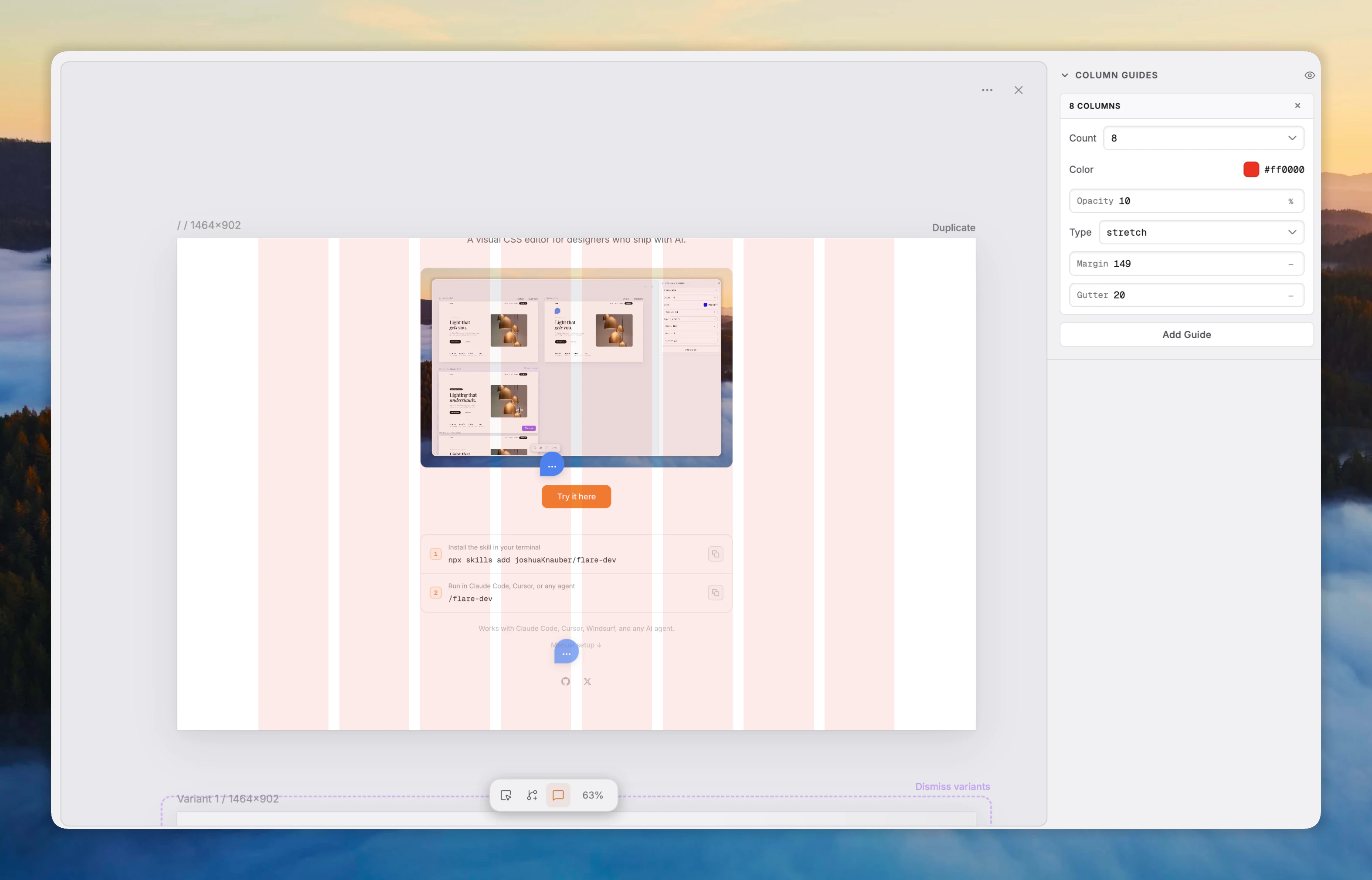 Flare Design screenshot 2