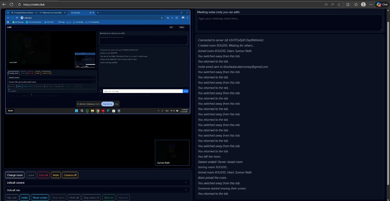 Oxbit Rooms: Connected - Screenshot 2 showing product features and functionality