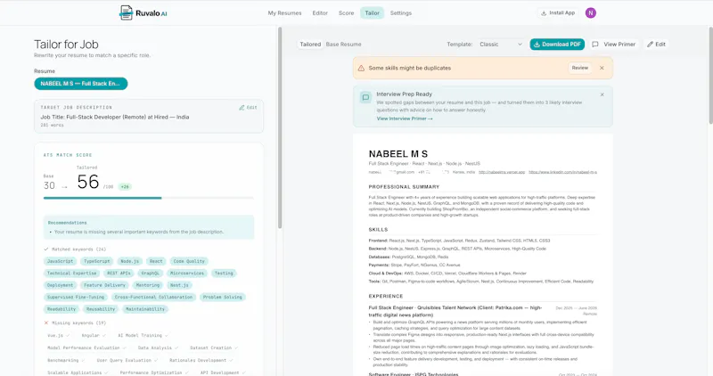 Ruvalo AI screenshot 4