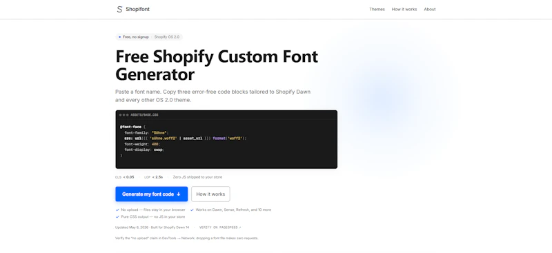 Shopifont screenshot 1