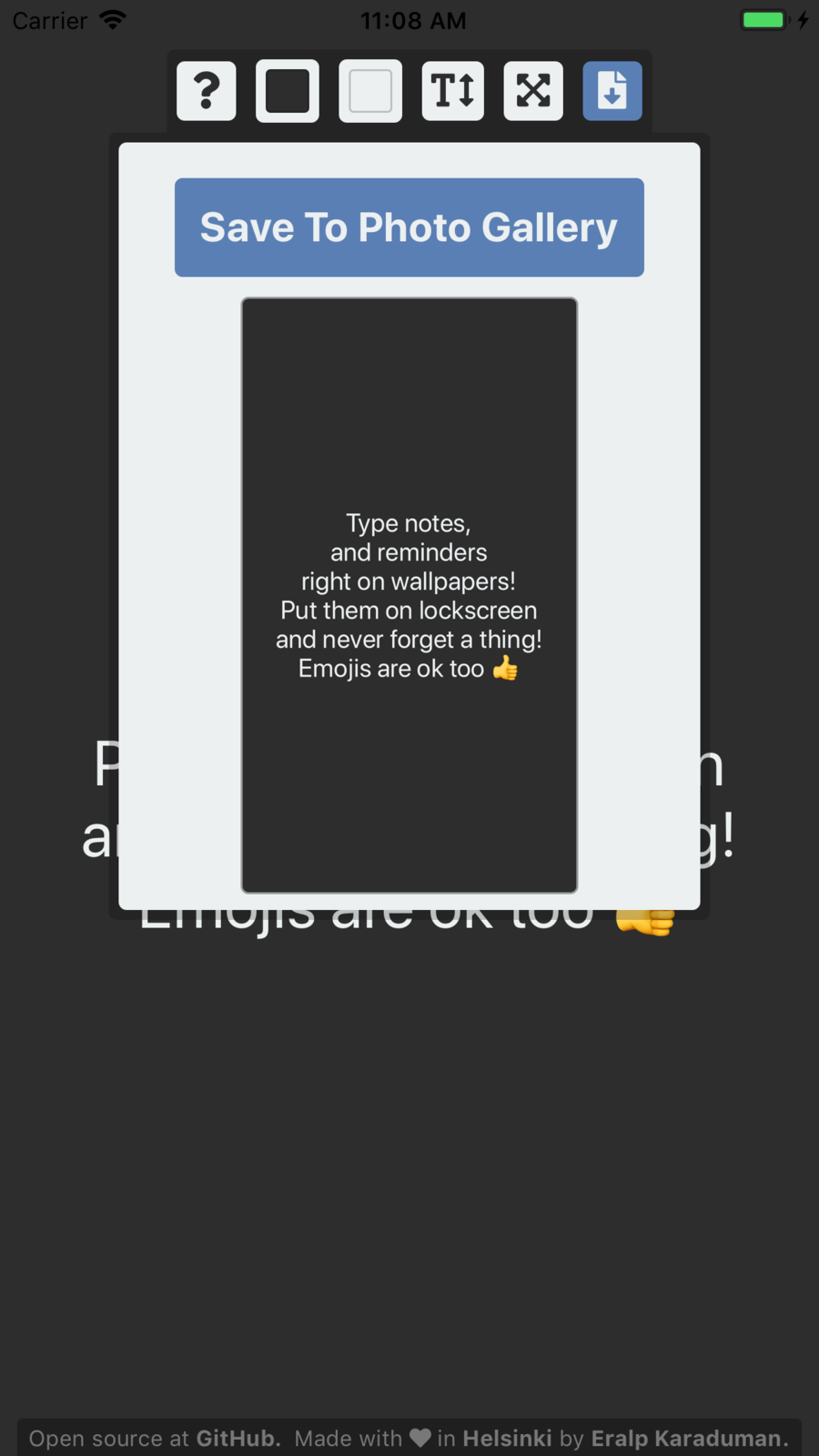 TextWallpaper.Online for iOS : The Text Wallpaper Generator gallery image