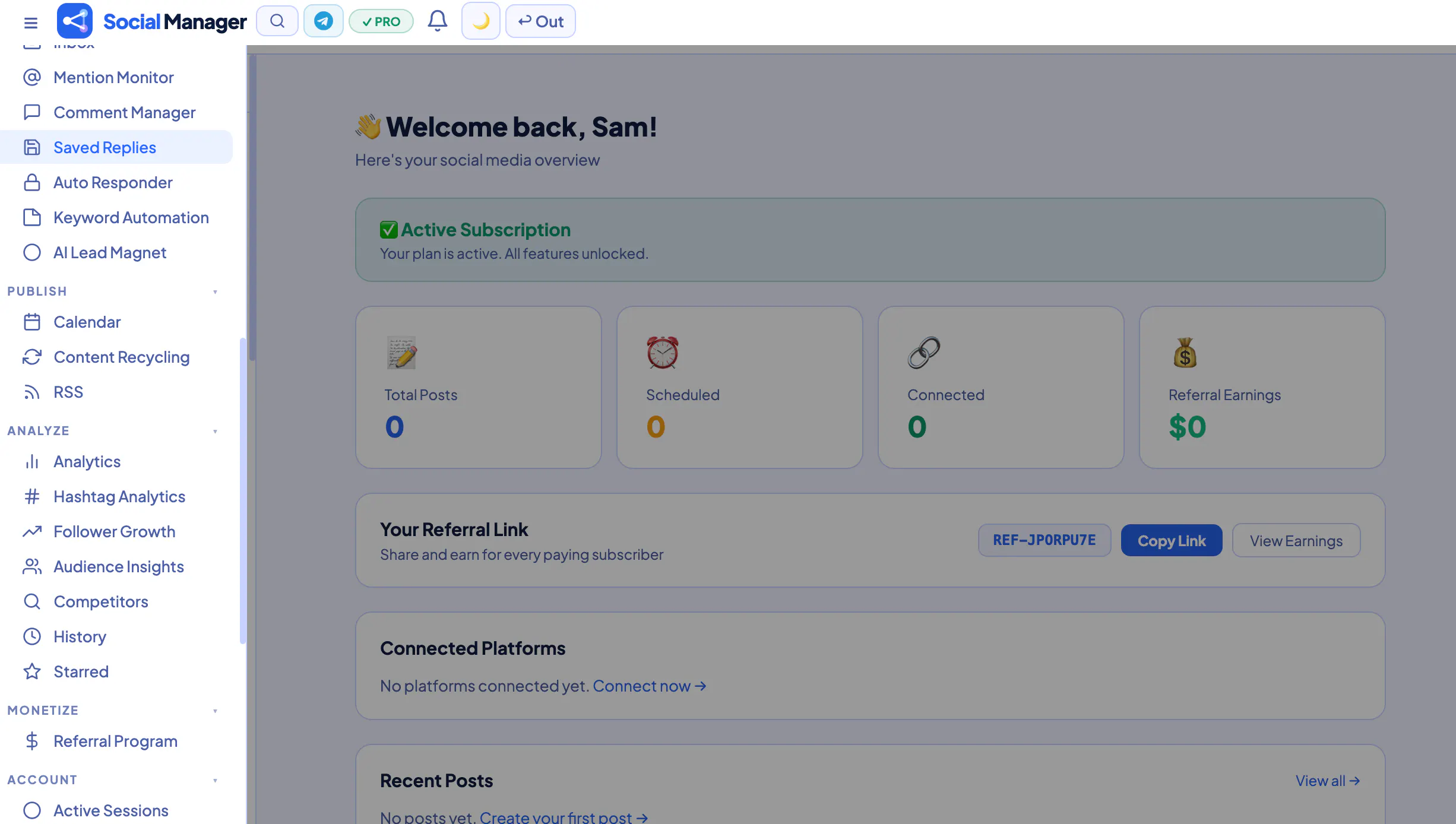 Social Manager App gallery image