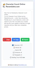 ✍️ Character Count Online by ParamAstra gallery image