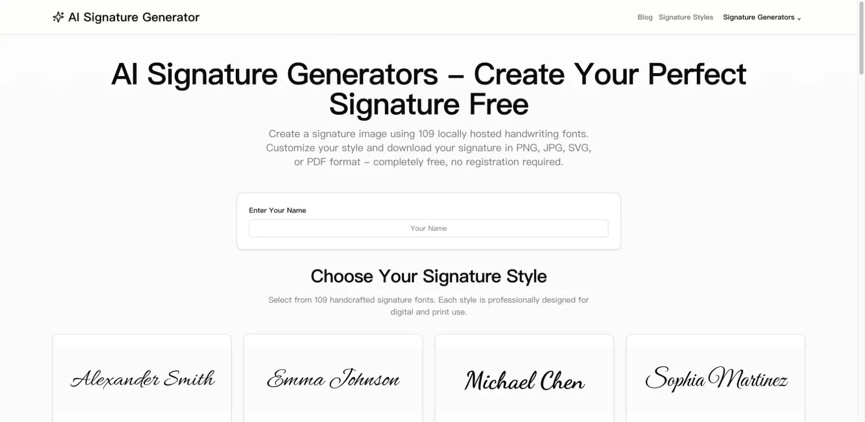 AI Signature Generators gallery image