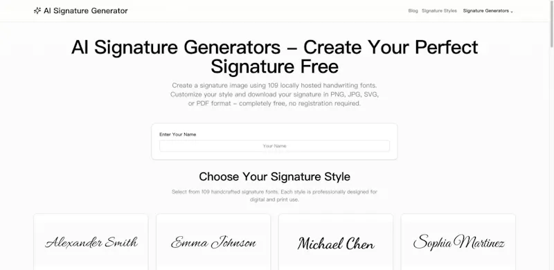 AI Signature Generators screenshot 1