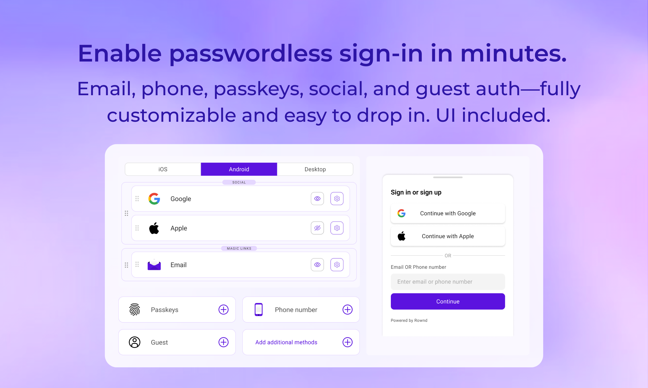 Piattaforma di servizi di app roward;1m mau gratuito - 1m Mau;Gestione utente, autenticazione, pagamenti, tutti in un SDK. media 6