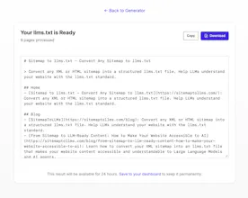 Sitemap to llms.txt gallery image