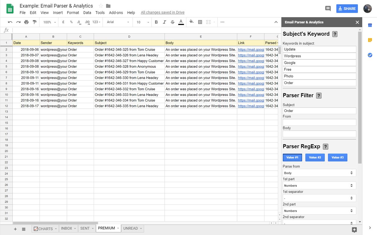Email Parser & Analytics gallery image
