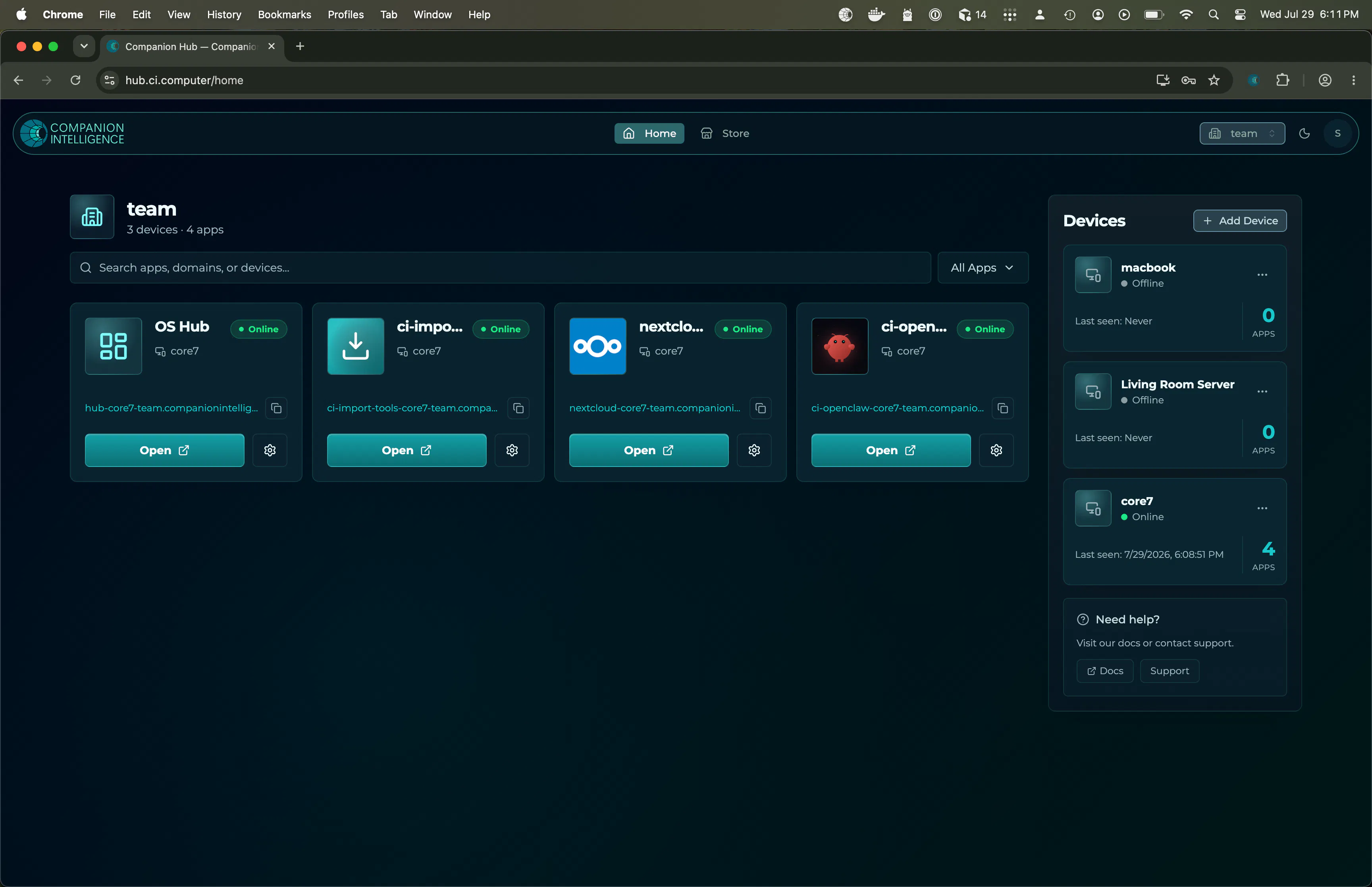 Companion Intelligence App Store gallery image