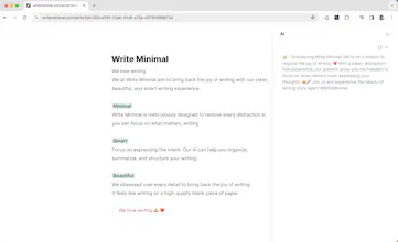 Write Minimal gallery image