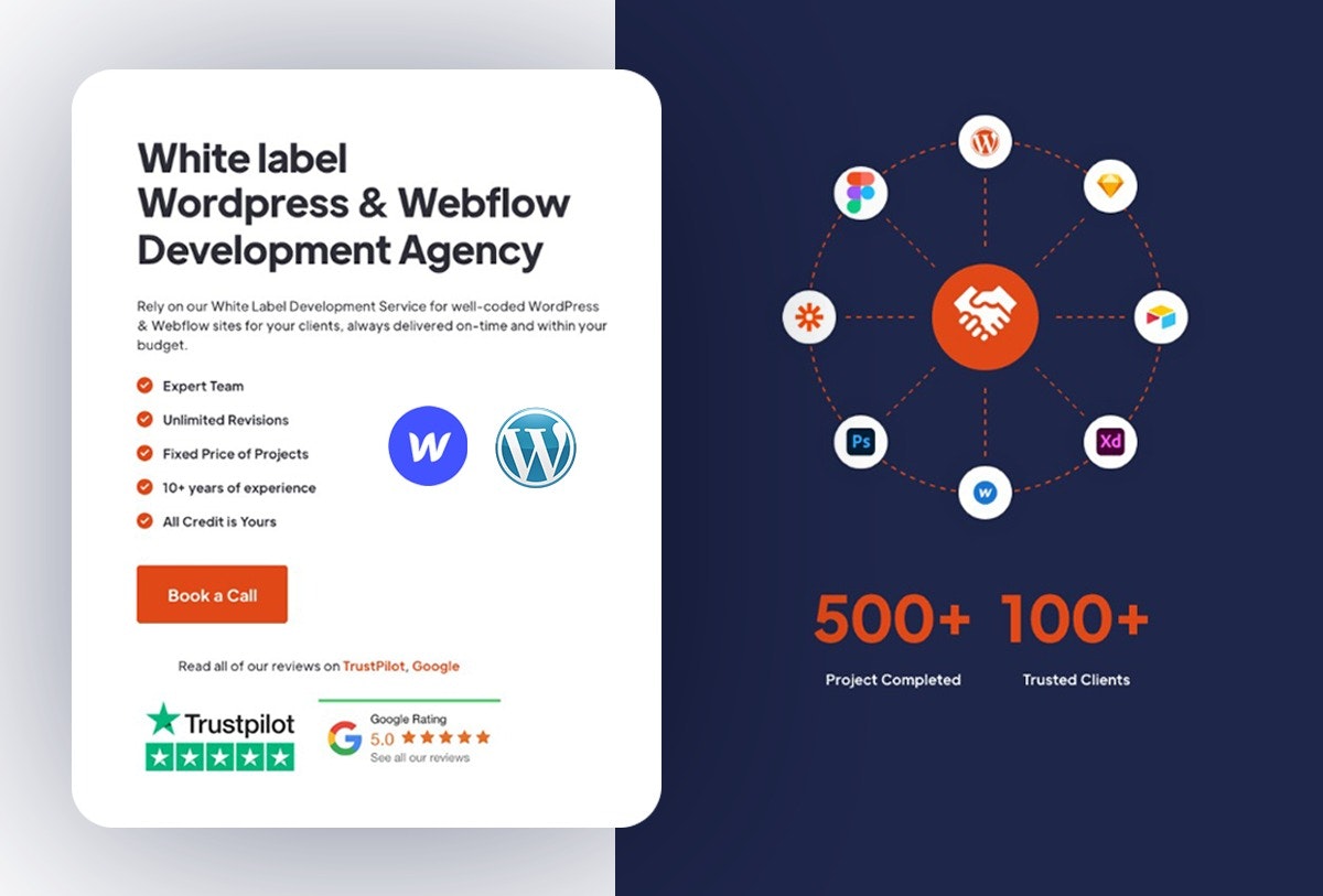 Design e sviluppo illimitati - Design grafici illimitati, Webflow e WordPress Development media 1