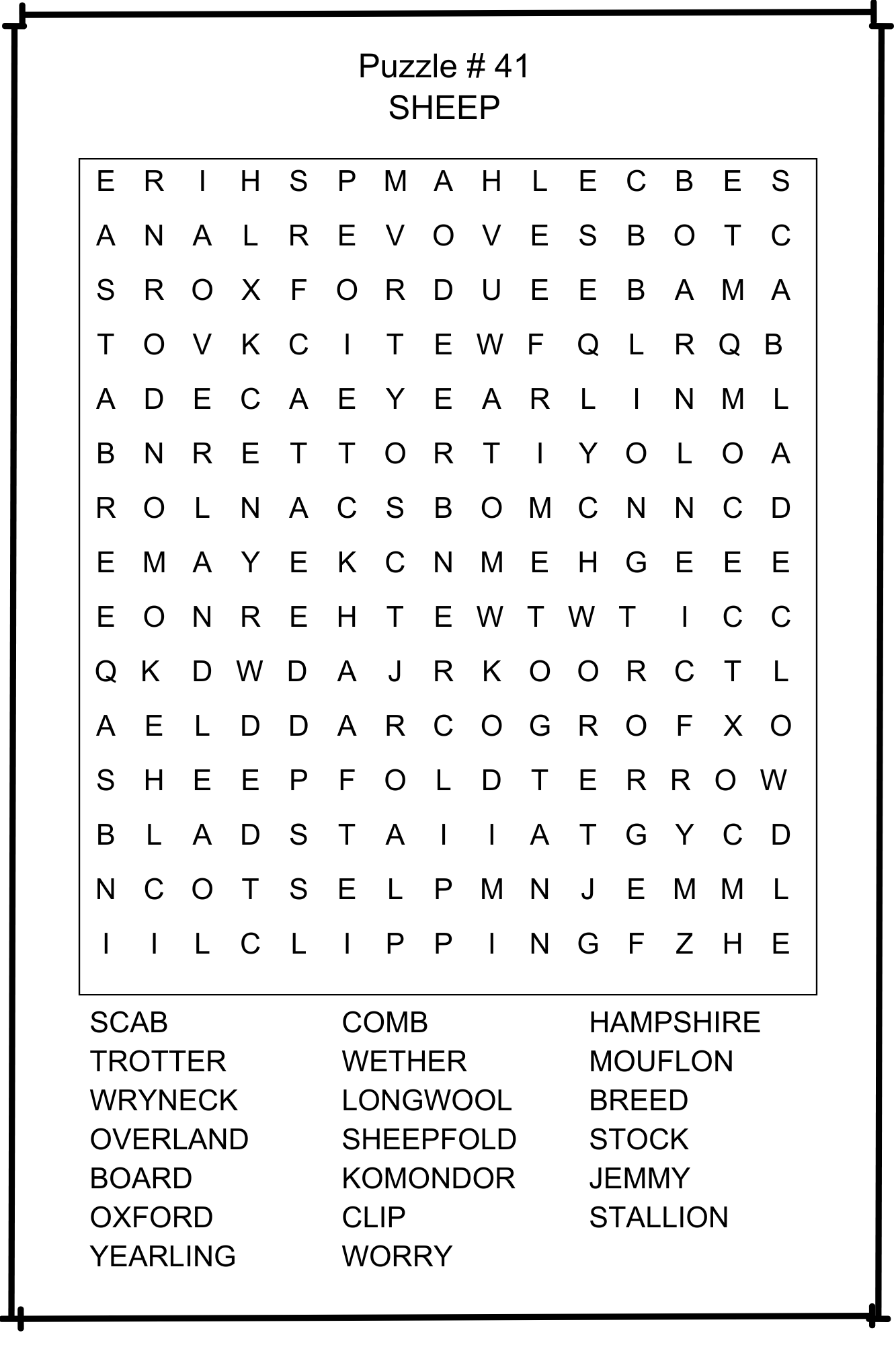 Themed Word Search Printable Bundle gallery image