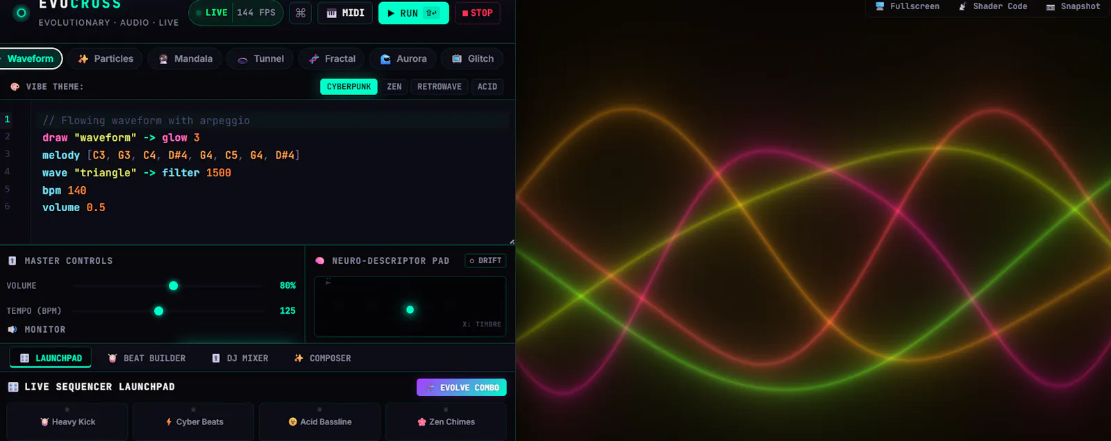 EvoCrosS screenshot 2