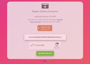 Instant Ripple (XRP) wallet activation gallery image