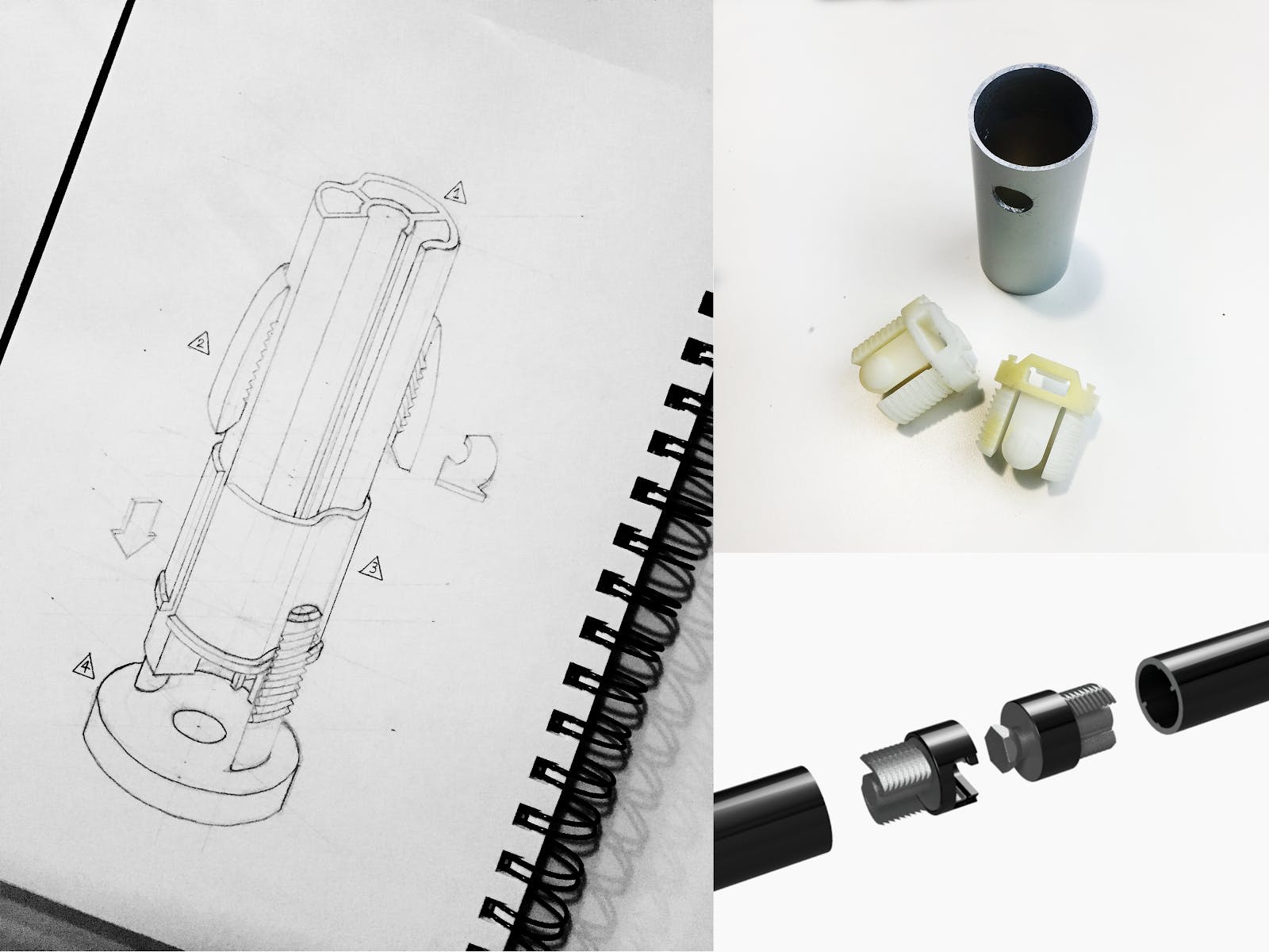 Early ideas of mostly impractical connector concepts.