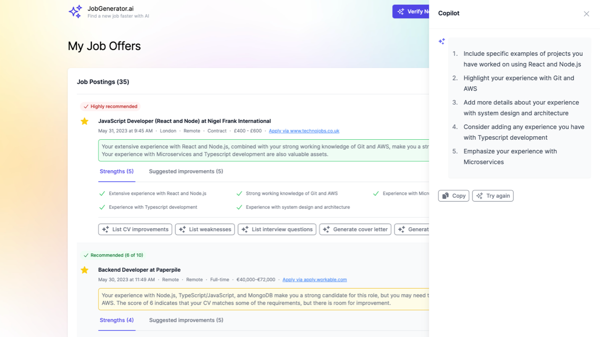 JobGenerator.ai - Find the Right Job Faster with AI media 3