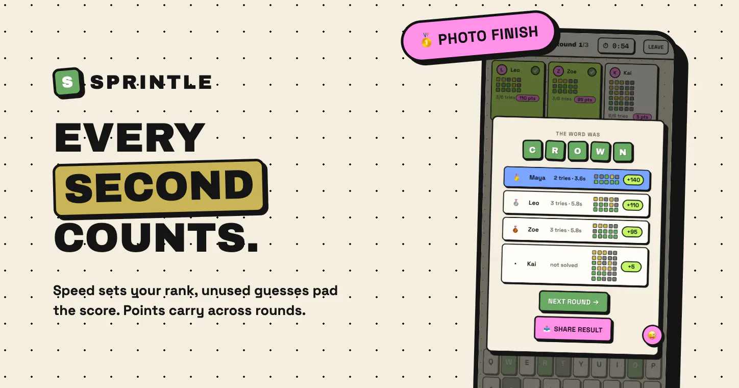Sprintle - Multiplayer Word Racing gallery image