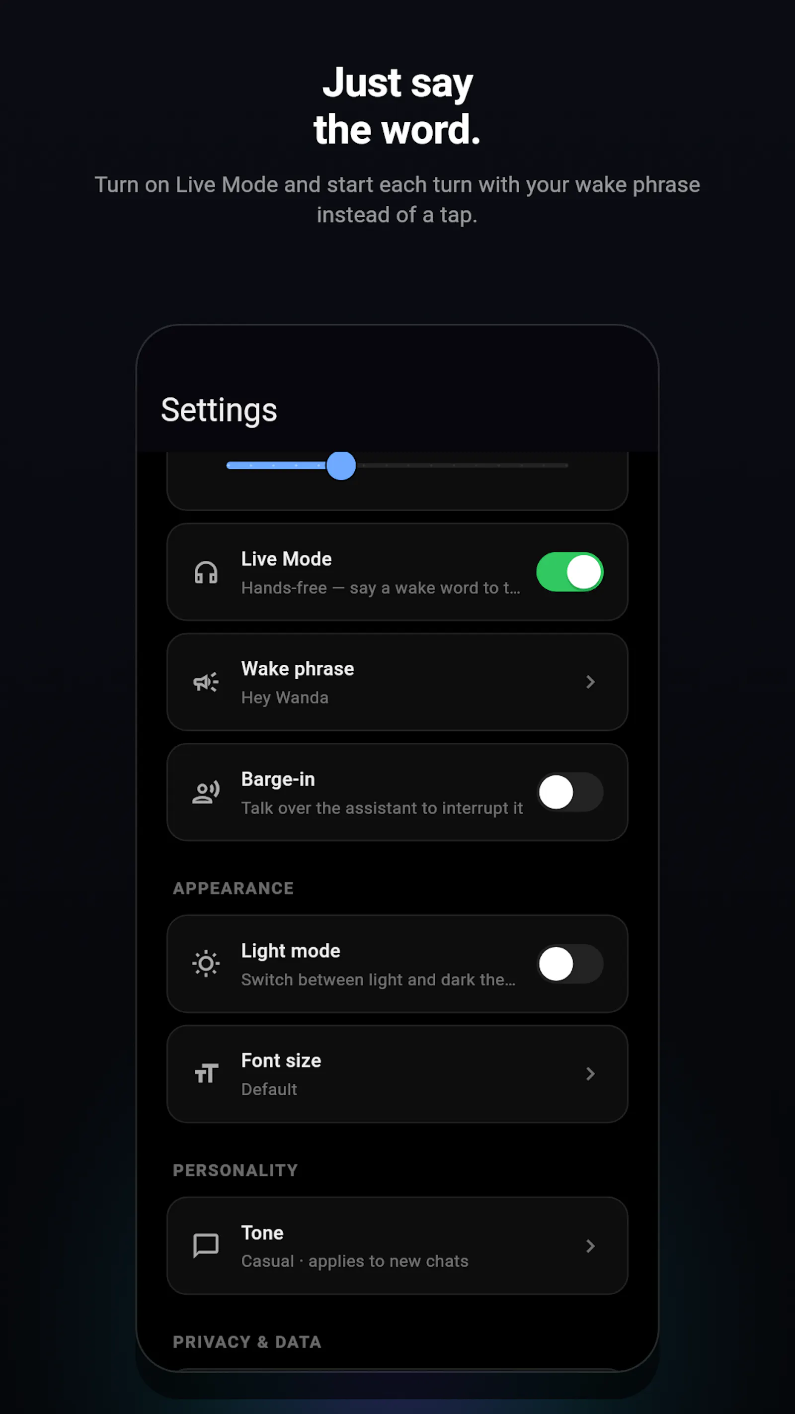 Wanda AI: Voice for Your Agent screenshot 2