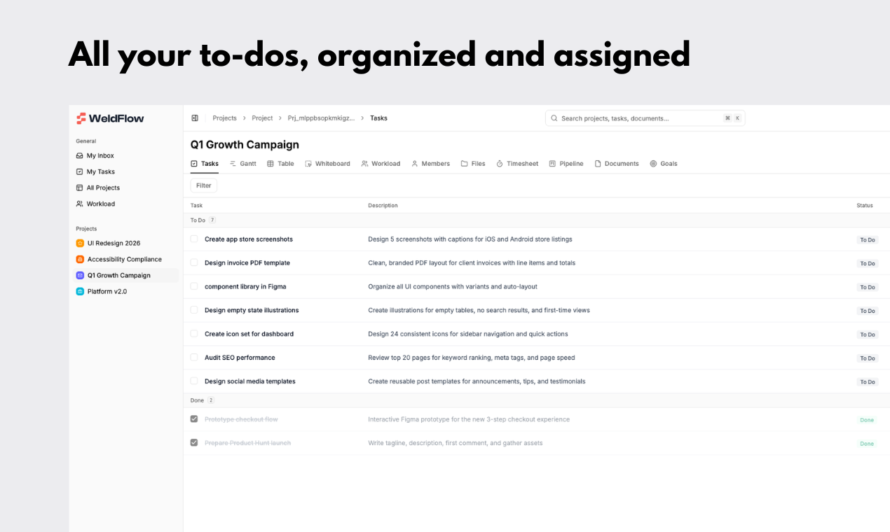 WeldFlow - Main product screenshot demonstrating key features and user interface