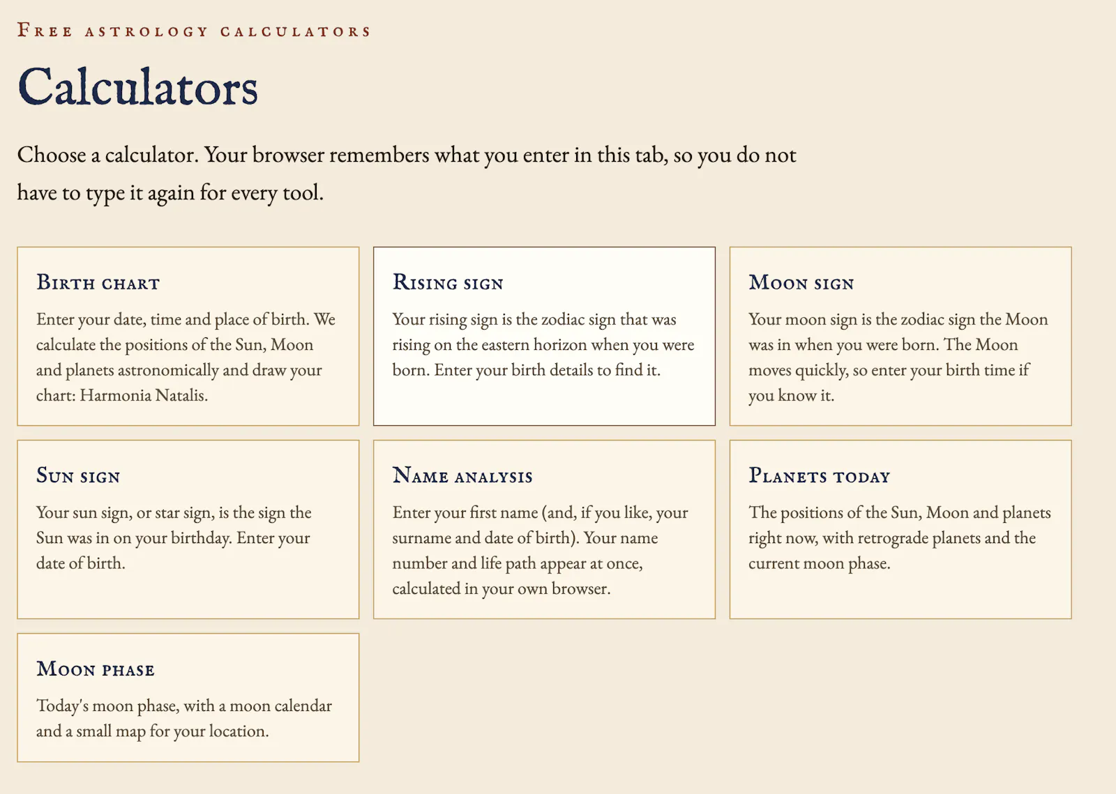 Cellarius Horoscope screenshot 2