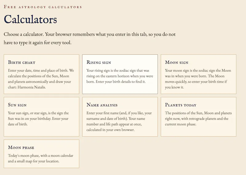Cellarius Horoscope screenshot 2