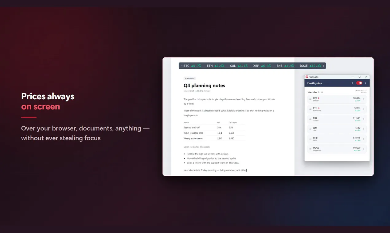 FloatCrypto+ gallery image