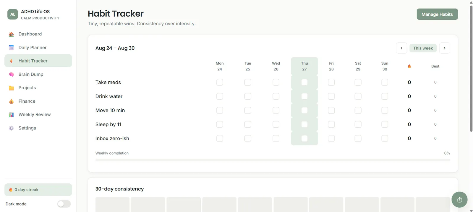 ADHD Life OS  screenshot 4