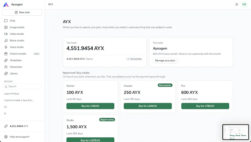 Aysogen screenshot 6