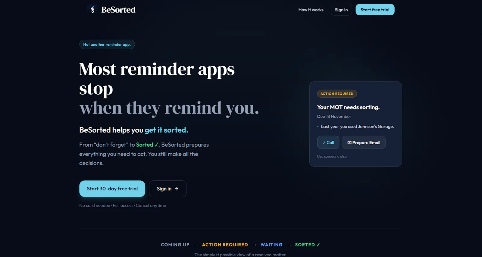 BeSorted screenshot 1
