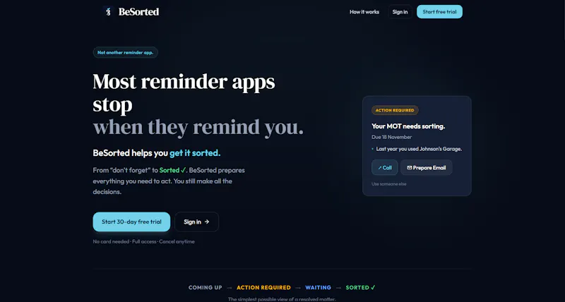 BeSorted screenshot 1