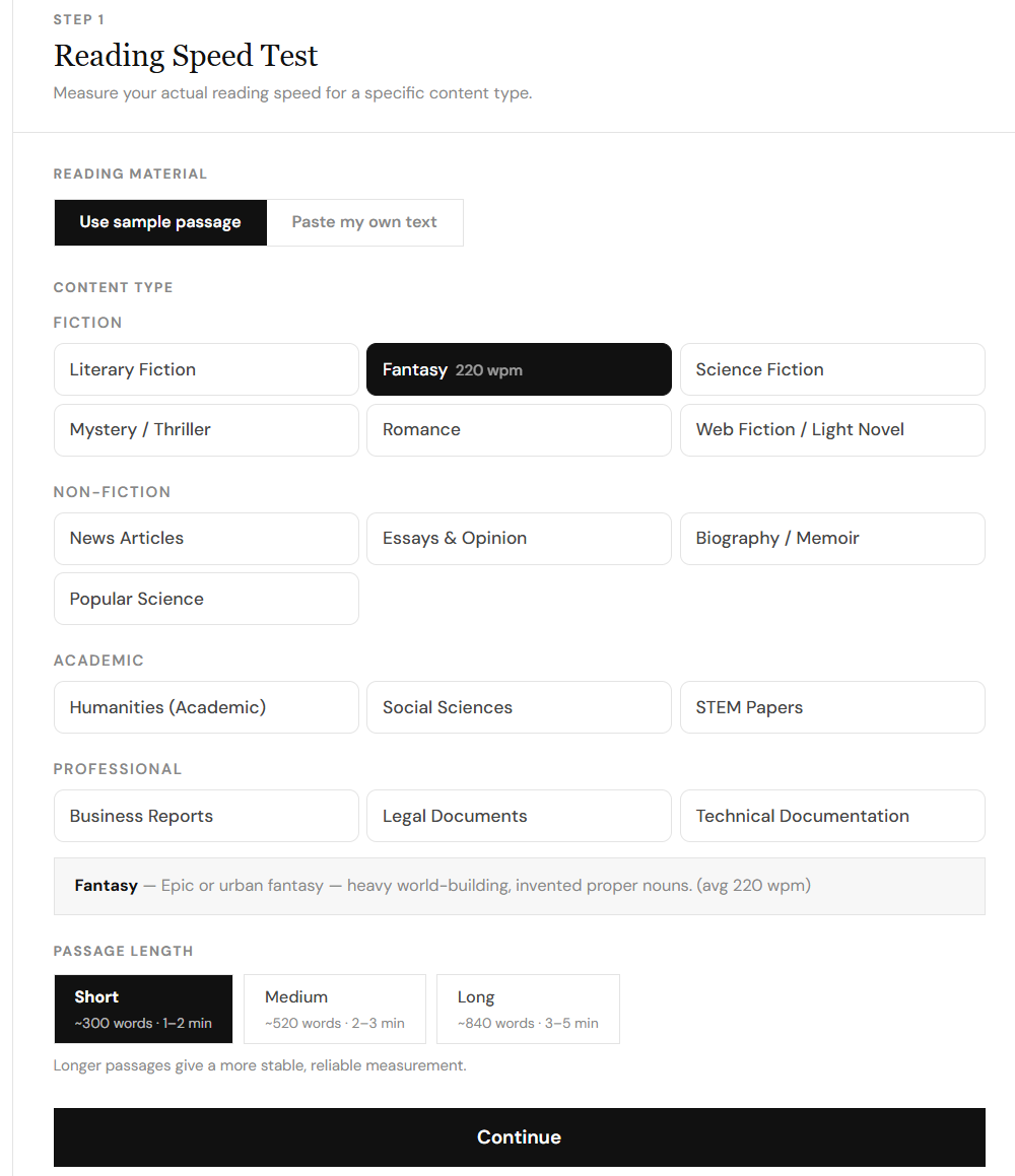 MyReadingSpeed - Main product screenshot demonstrating key features and user interface