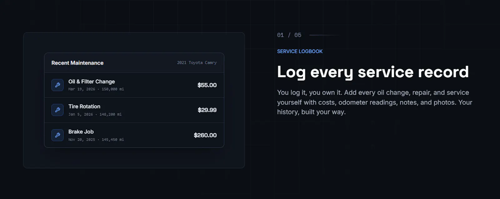 Dashlight - Vehicle maintenance tracker screenshot 2