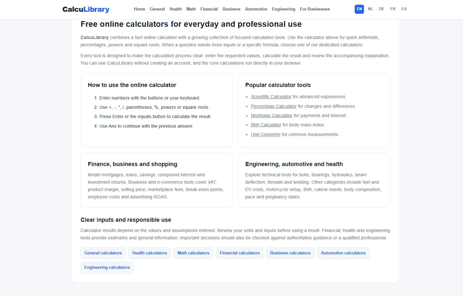 CalcuLibrary screenshot 2