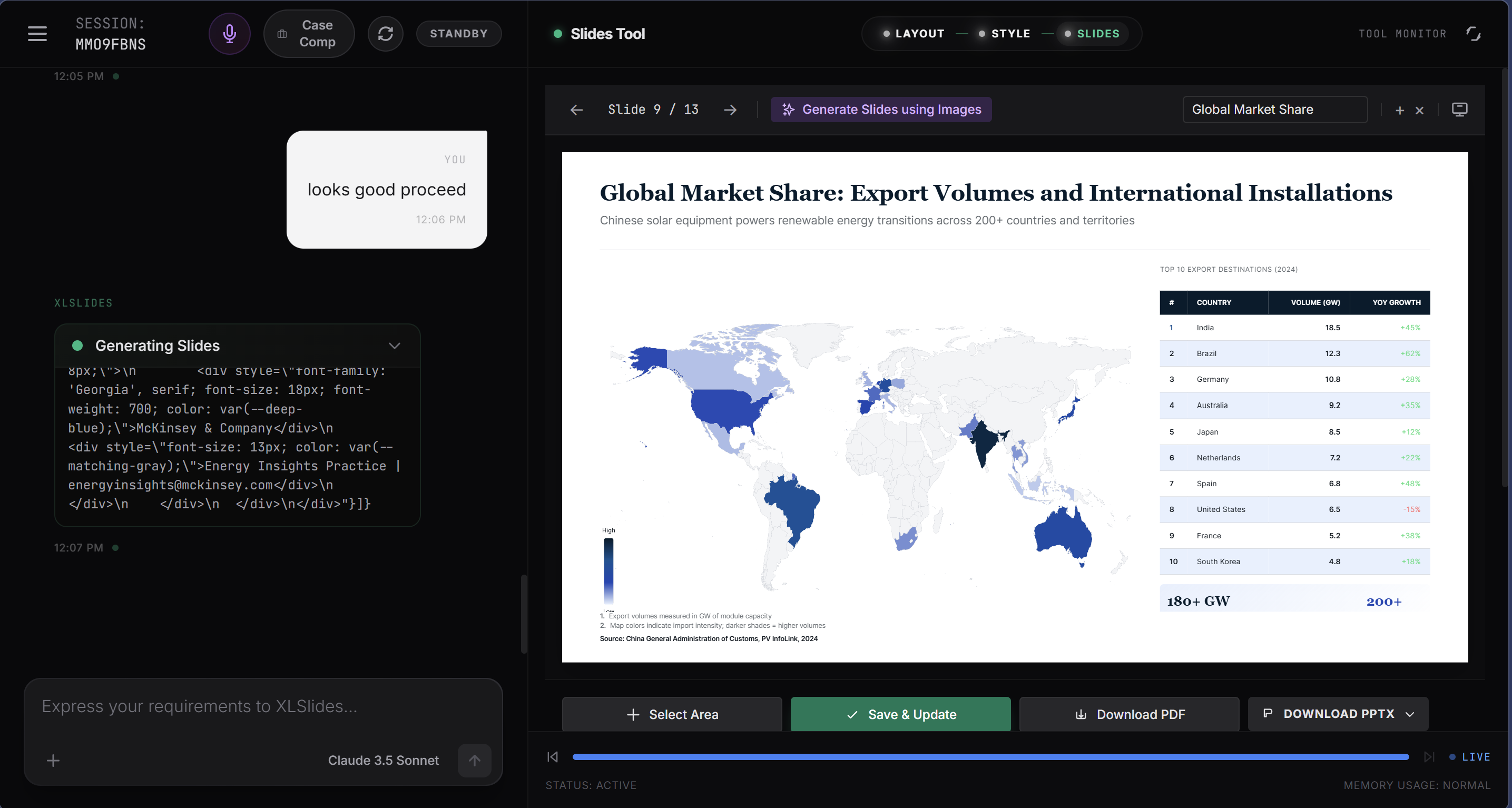 XLSlides - Screenshot 2 showing product features and functionality