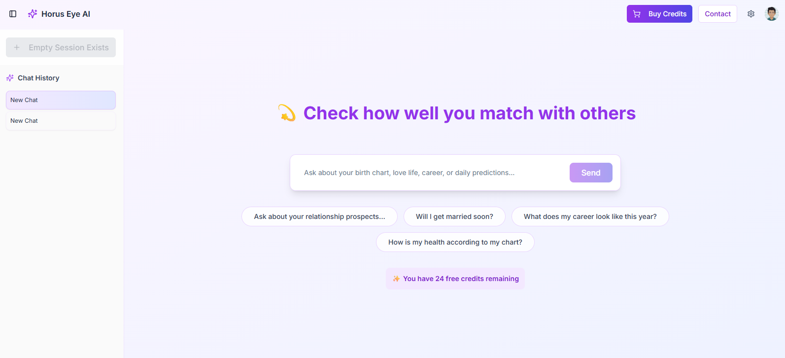 Horus Eye Ai Astrological Chat Ai - Ottieni una chat astrologica personalizzata alimentata da AI media 1