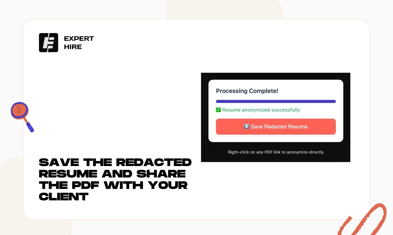 Expert Hire - Screenshot 4 showing product features and functionality