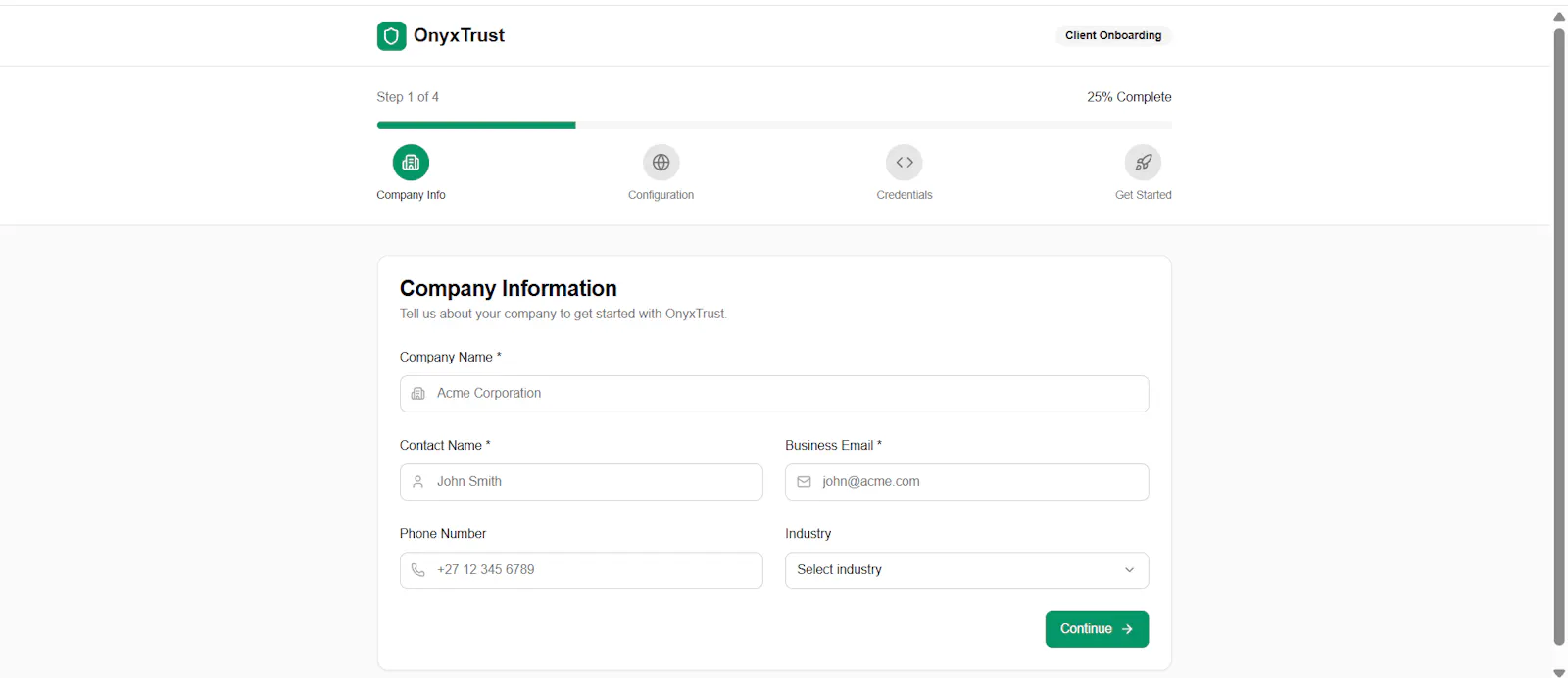 OnyxTrust Core screenshot 2