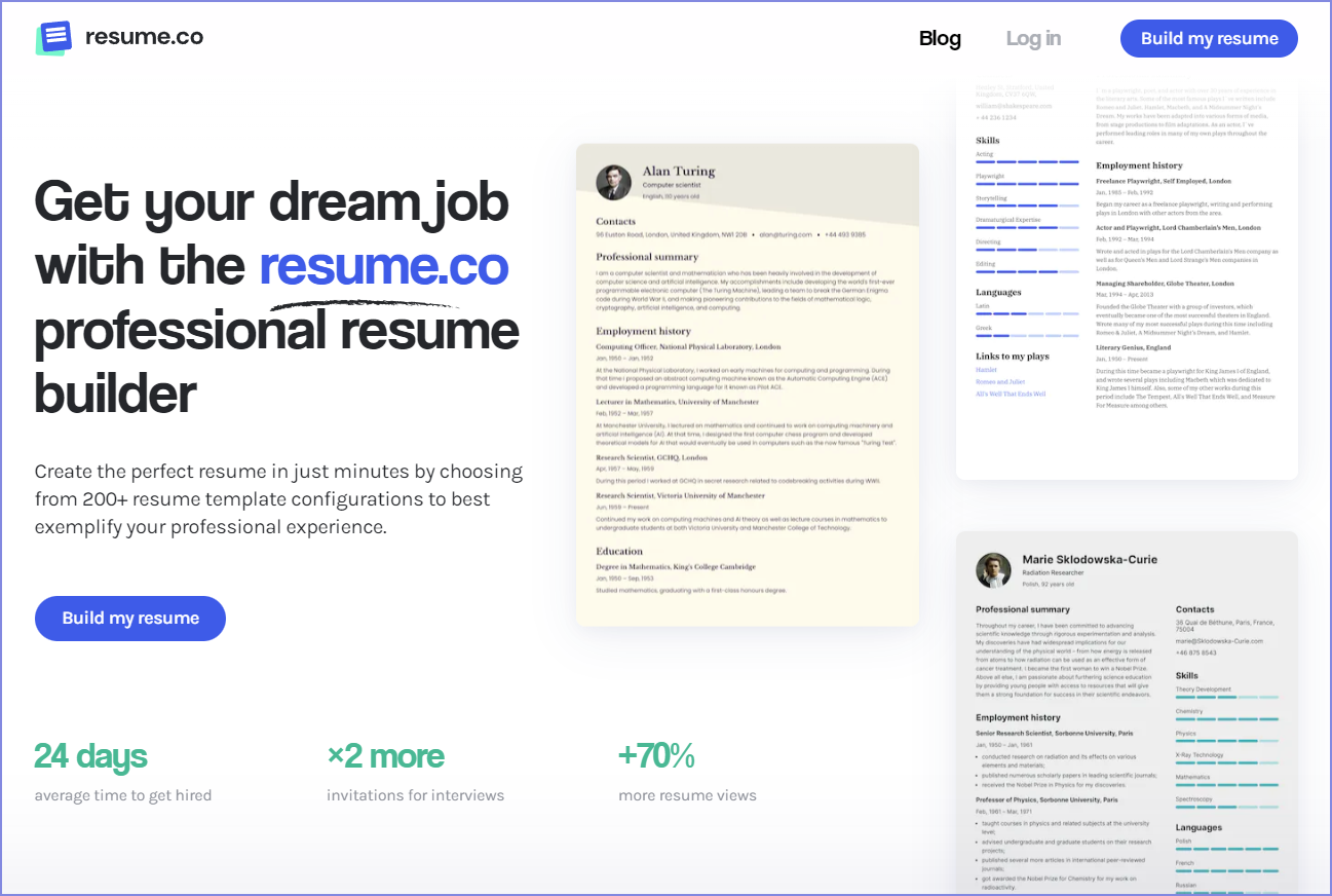 Resume.co media 2