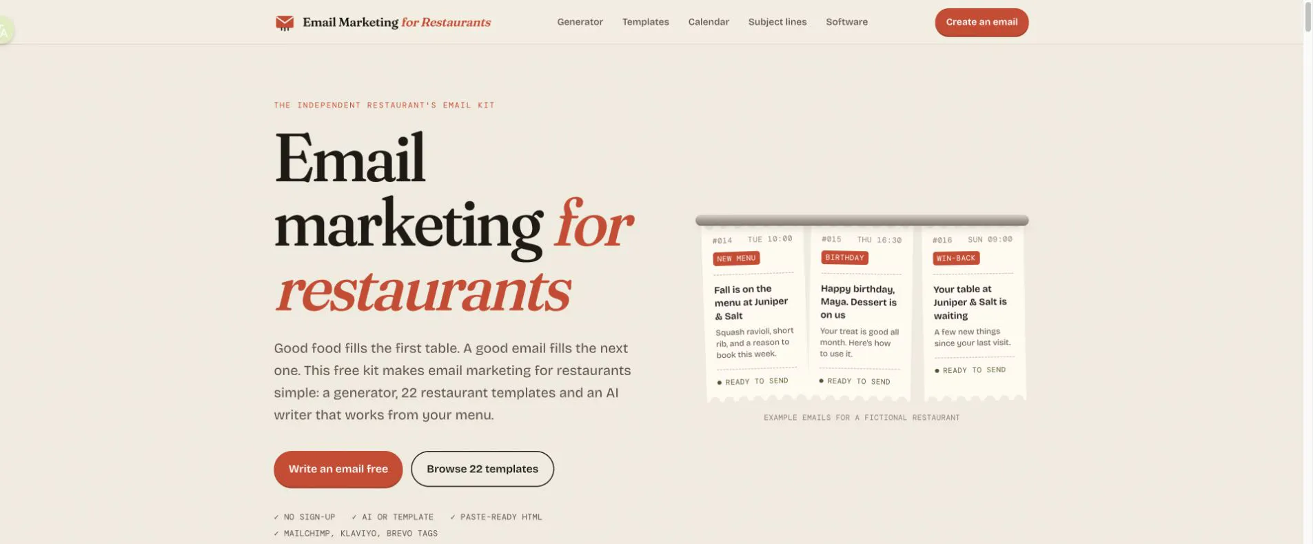 Email Marketing for Restaurants gallery image