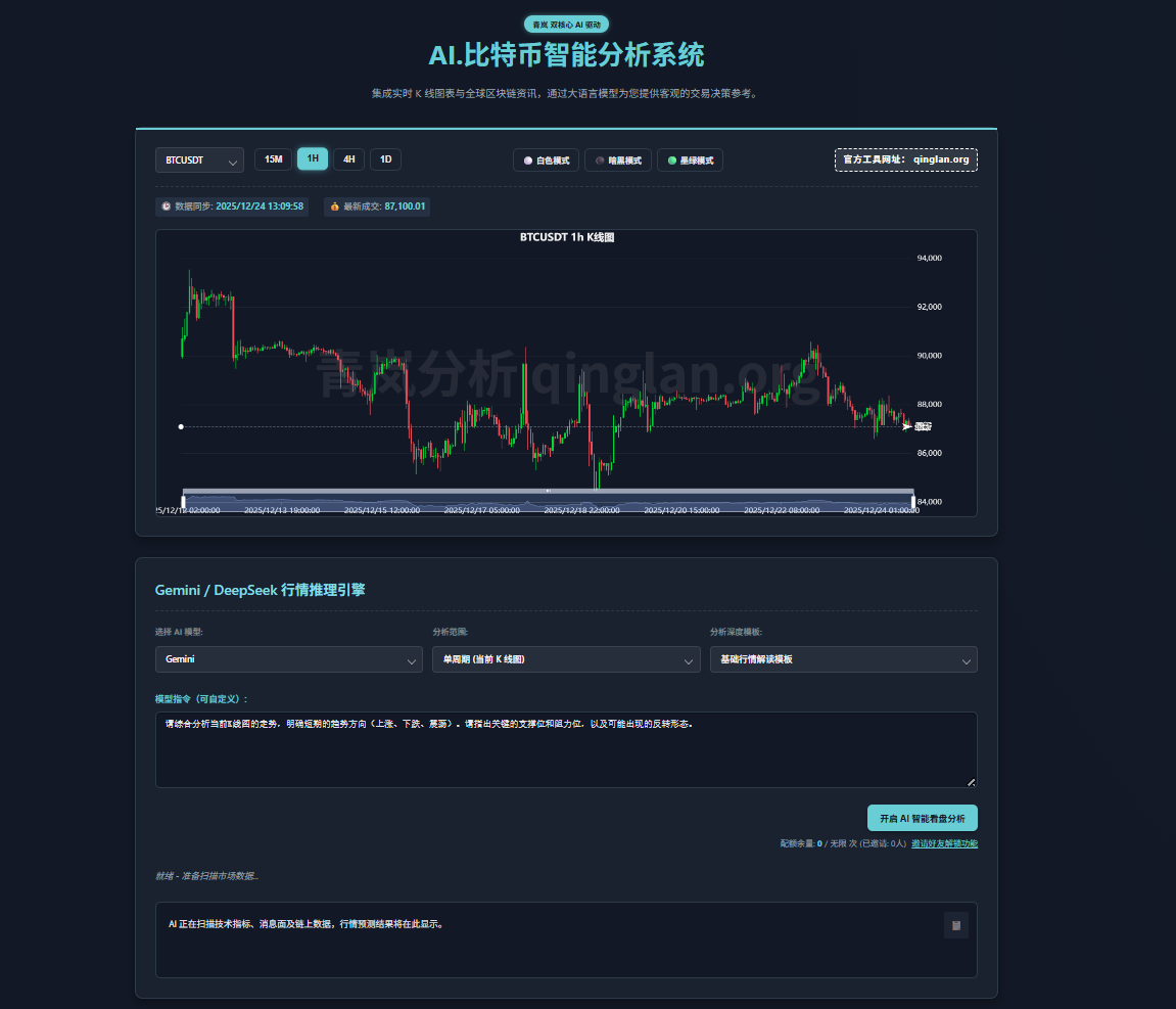 青岚AI金融工具 - Product Hunt launch logo and brand identity