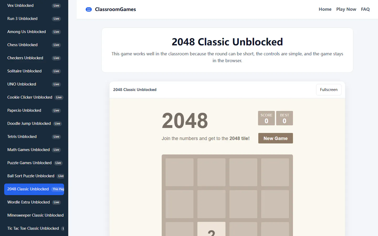 Classroom Games Unblocked gallery image