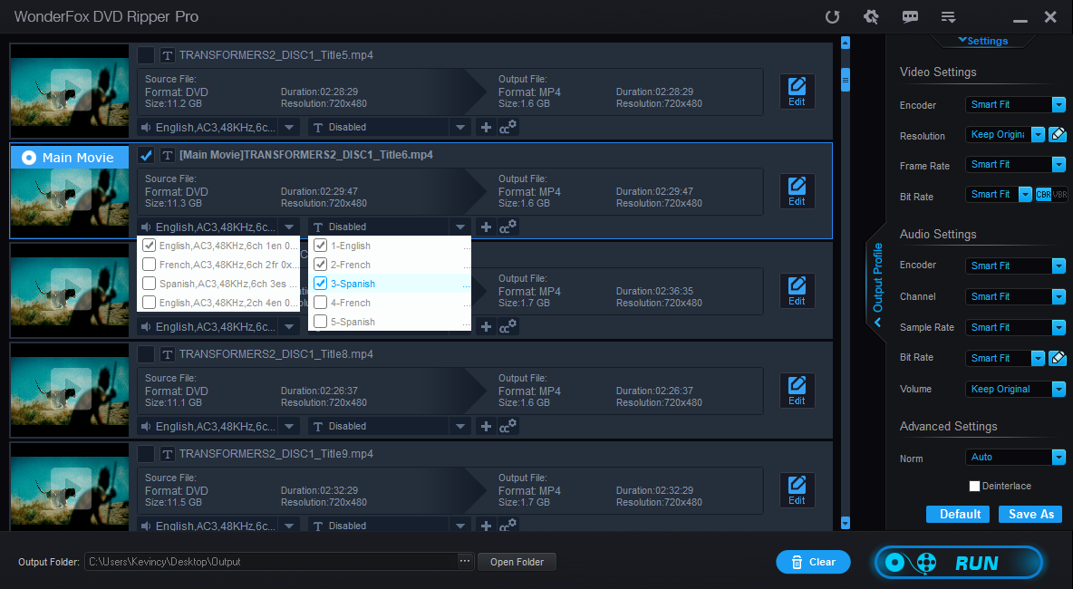 Wonderfox DVD Ripper Pro - Digita con facilità la tua libreria DVD personale media 5