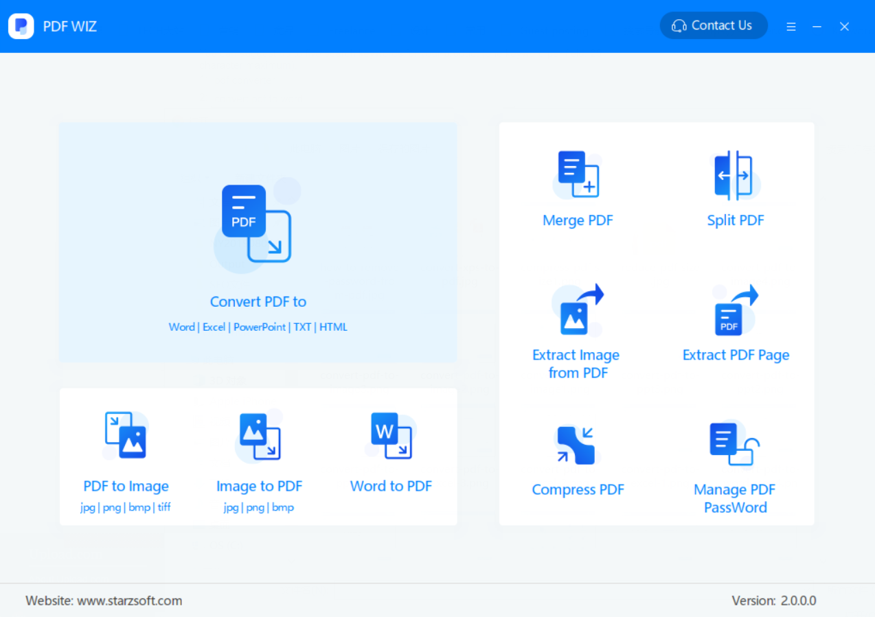 PDF WIZ - Free PDF Converter