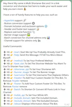 Multi Link Shortener Telegram Bot gallery image
